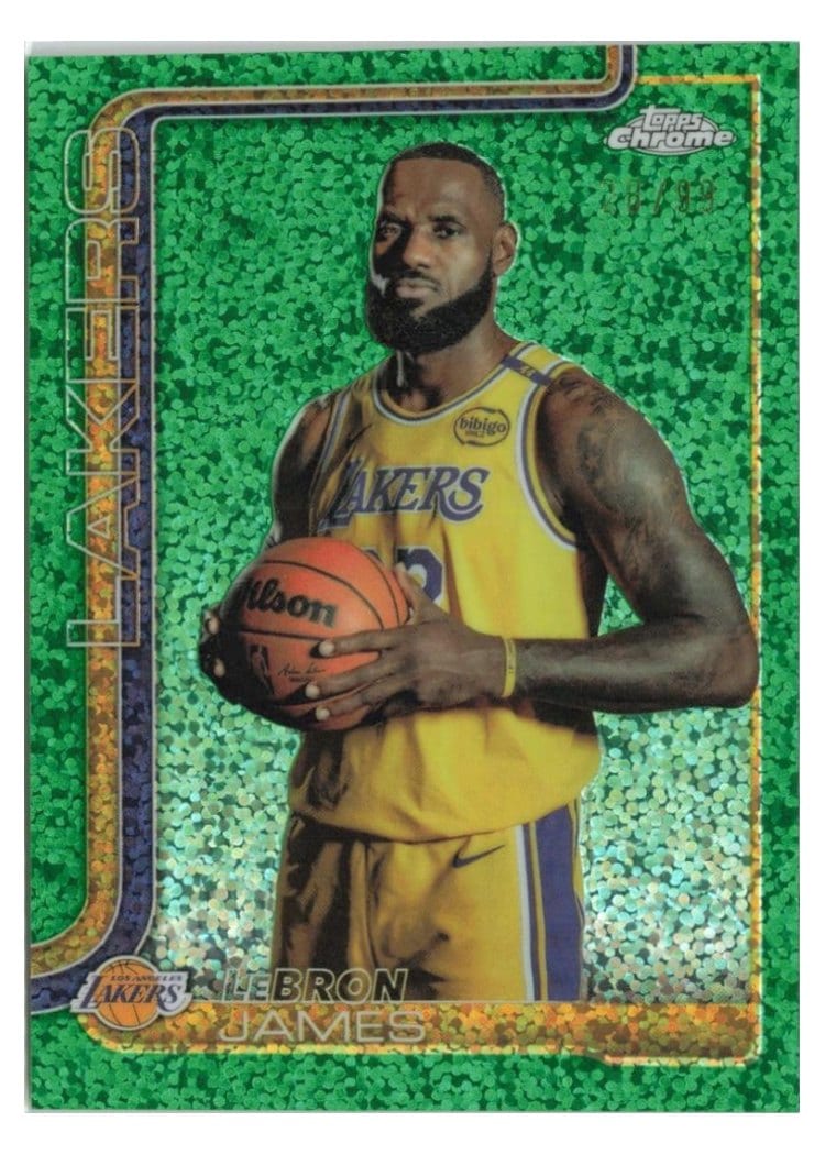 2025 Topps Chrome LeBron James #127 card