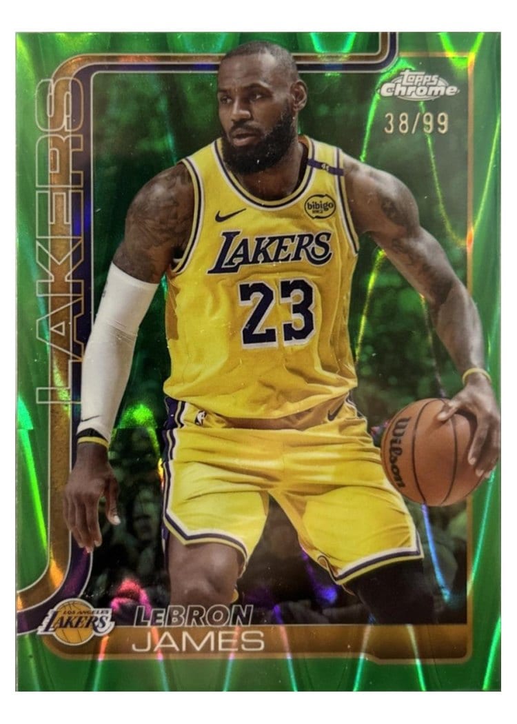 2025 Topps Chrome LeBron James #127 card