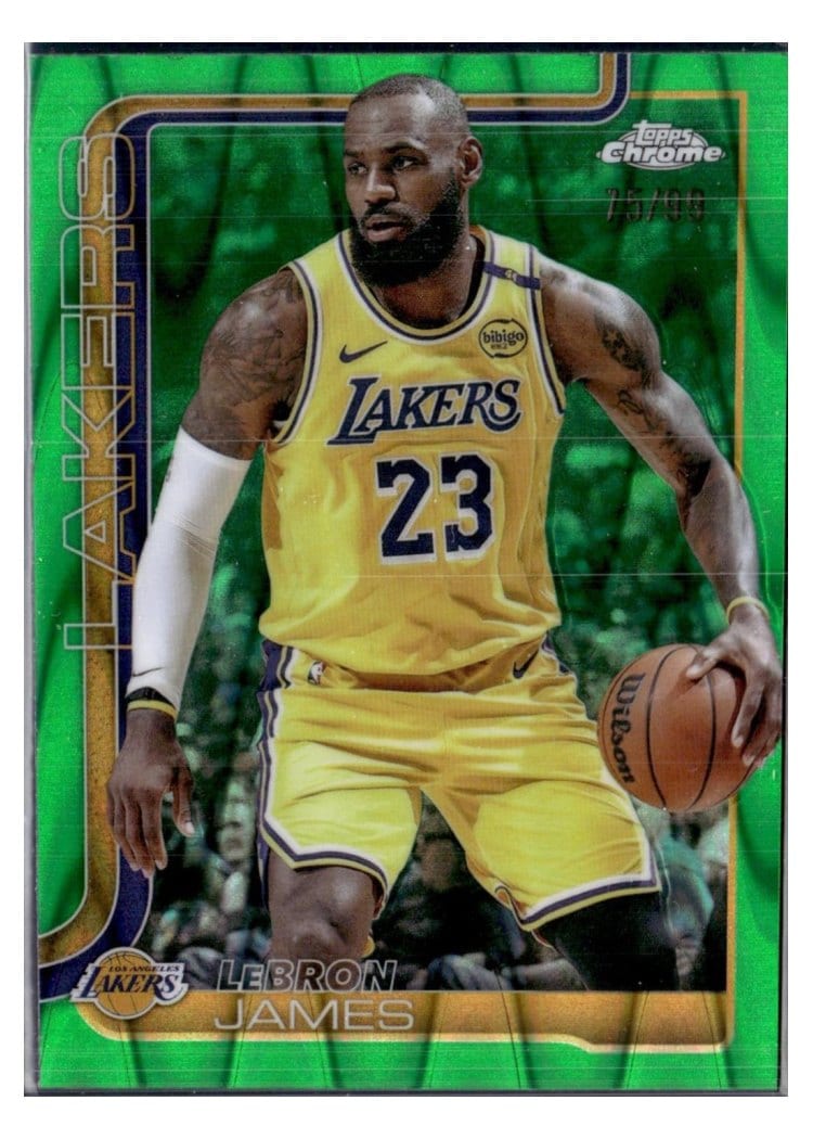 2025 Topps Chrome LeBron James #127 card