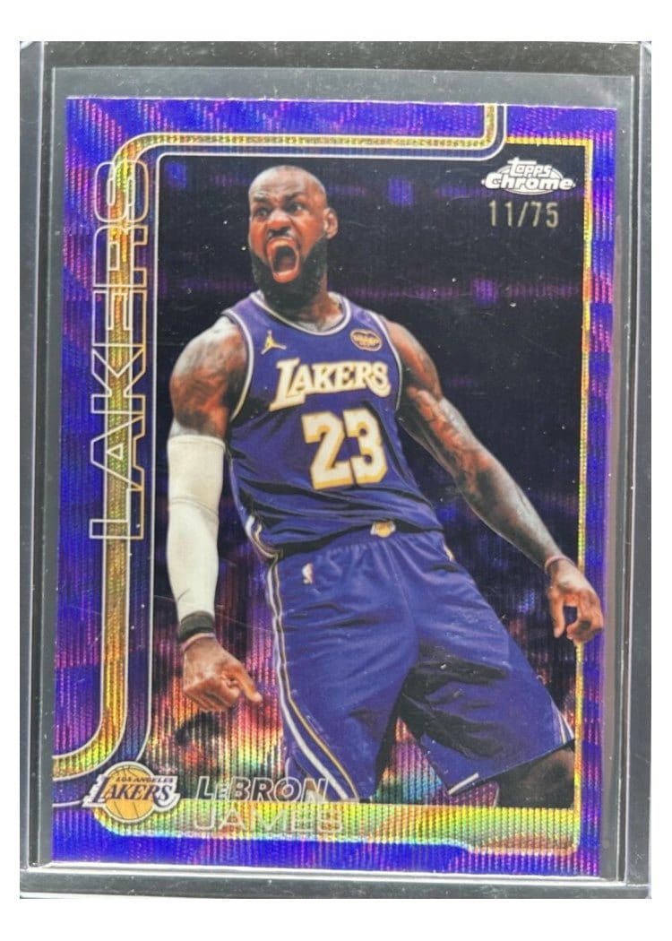 2025 Topps Chrome LeBron James #127 card