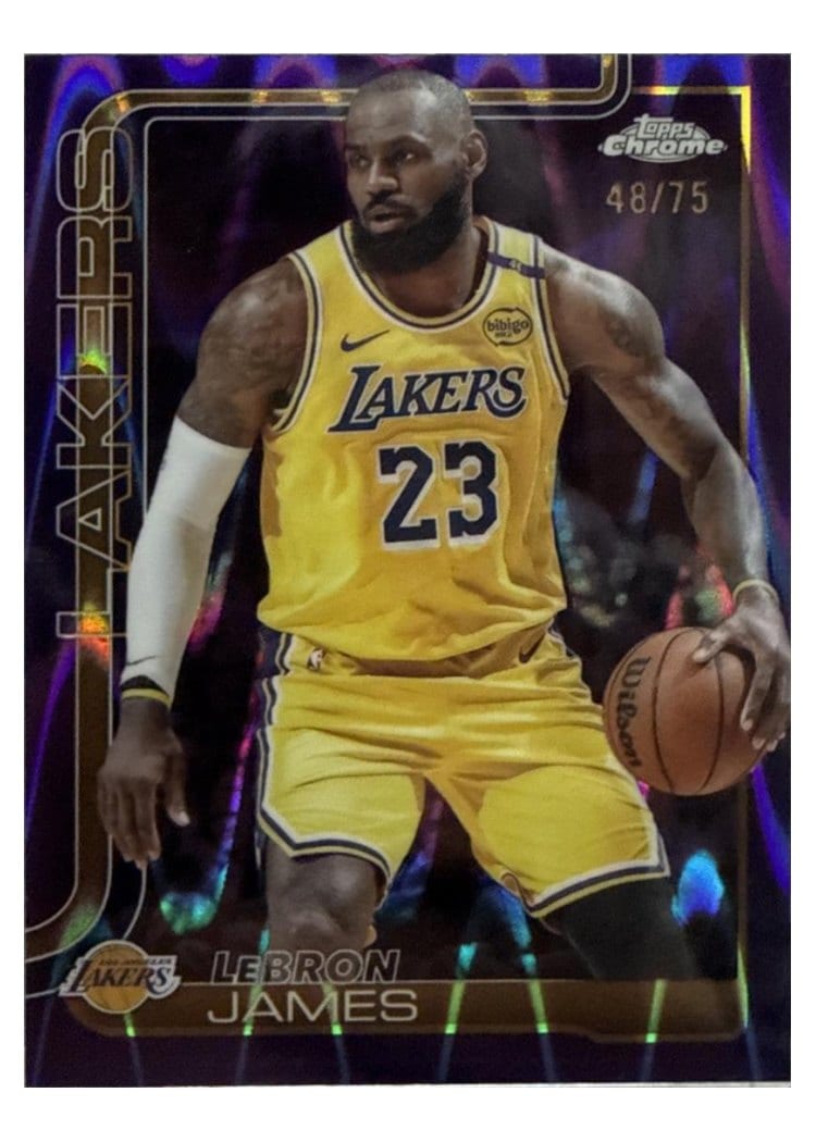 2025 Topps Chrome LeBron James #127 card