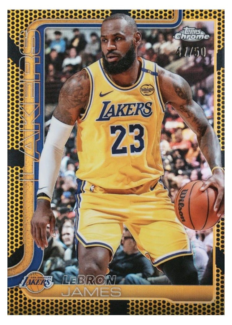 2025 Topps Chrome LeBron James #127 card