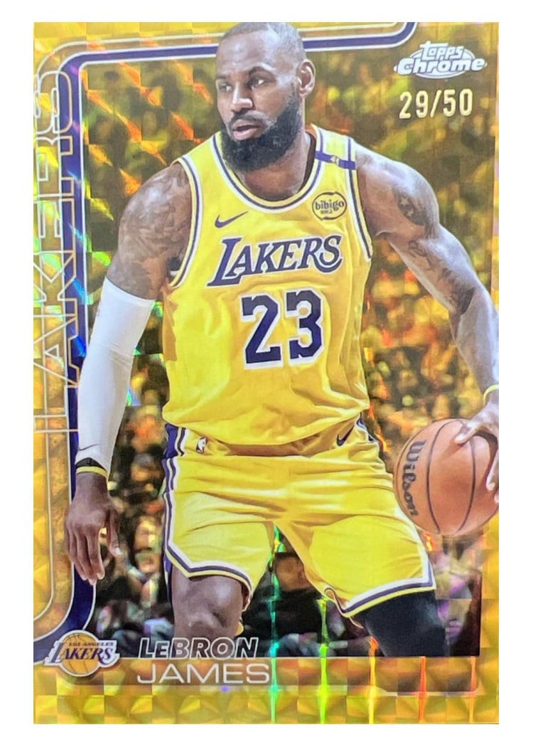 2025 Topps Chrome LeBron James #127 card