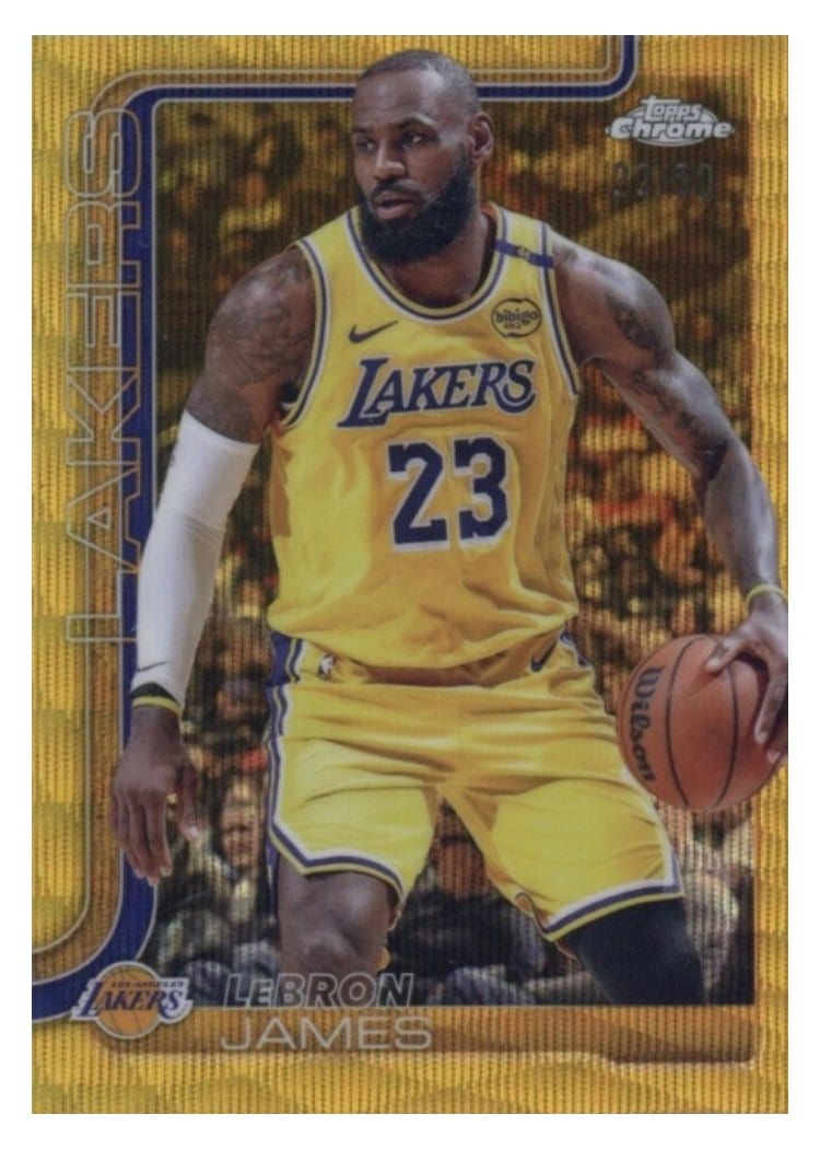 2025 Topps Chrome LeBron James #127 card