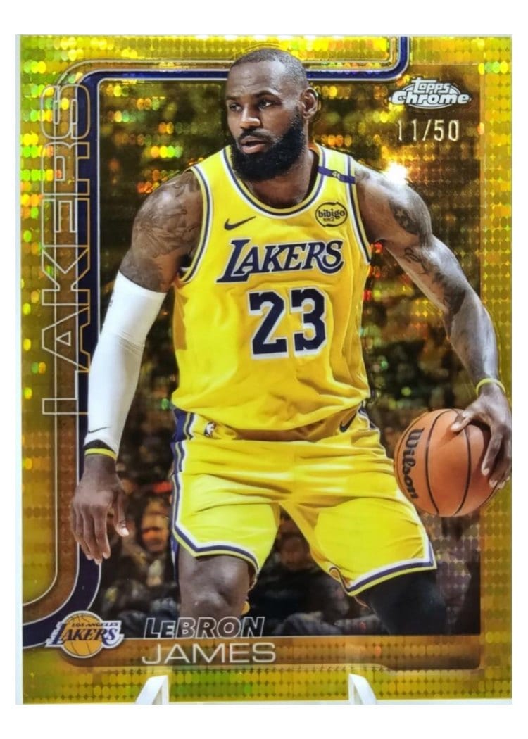 2025 Topps Chrome LeBron James #127 card