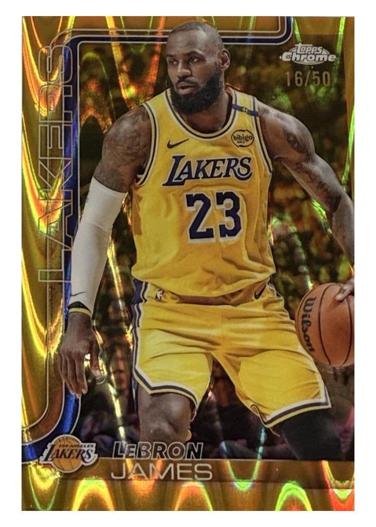 2025 Topps Chrome LeBron James #127 card