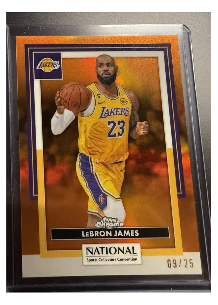 2025 Topps Chrome LeBron James #127 card