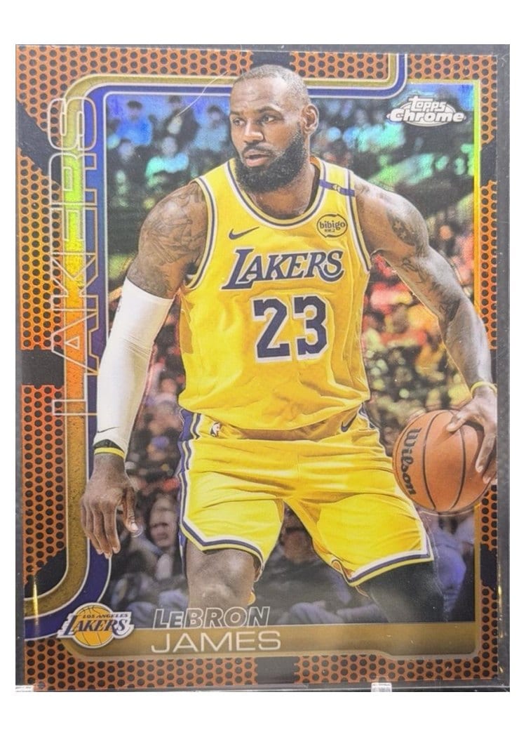 2025 Topps Chrome LeBron James #127 card