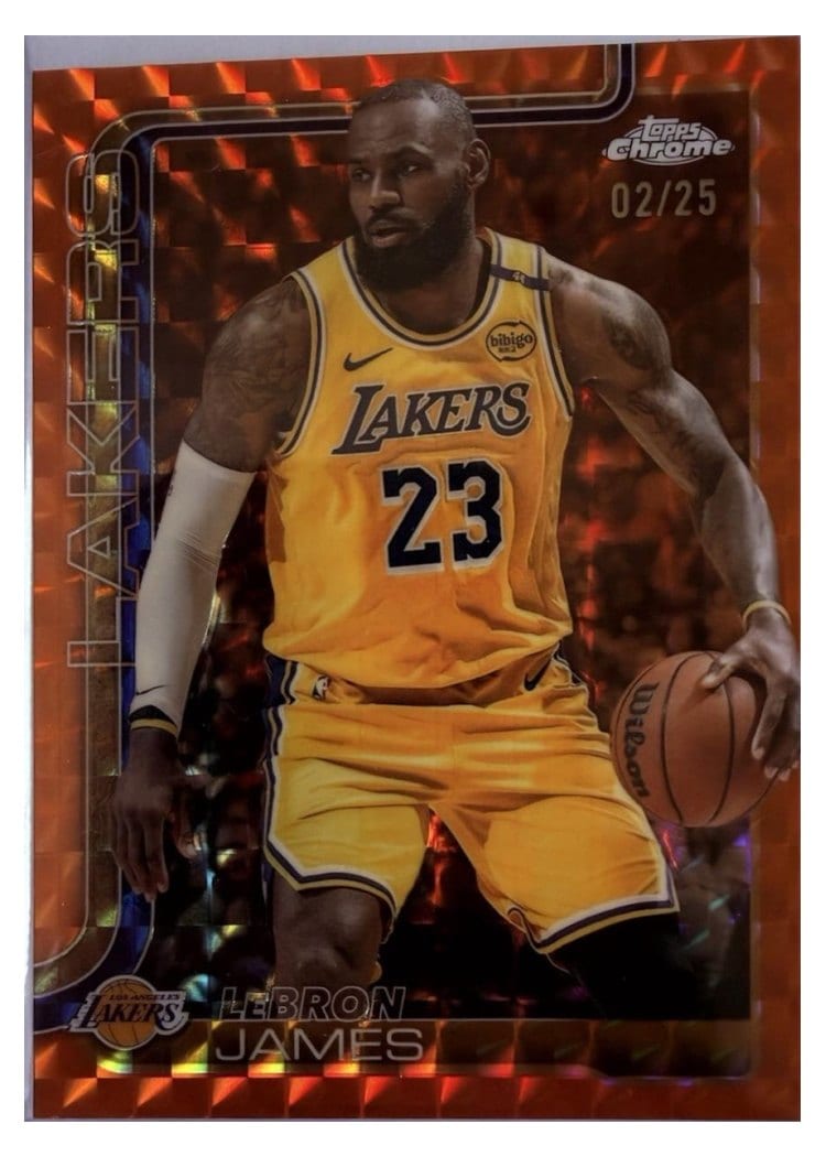 2025 Topps Chrome LeBron James #127 card