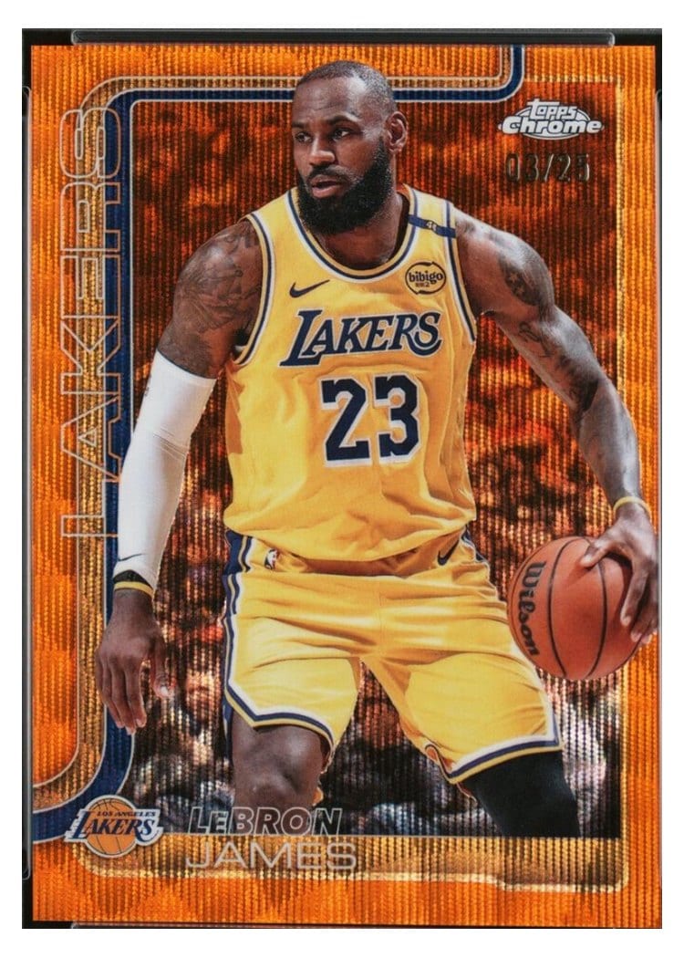 2025 Topps Chrome LeBron James #127 card