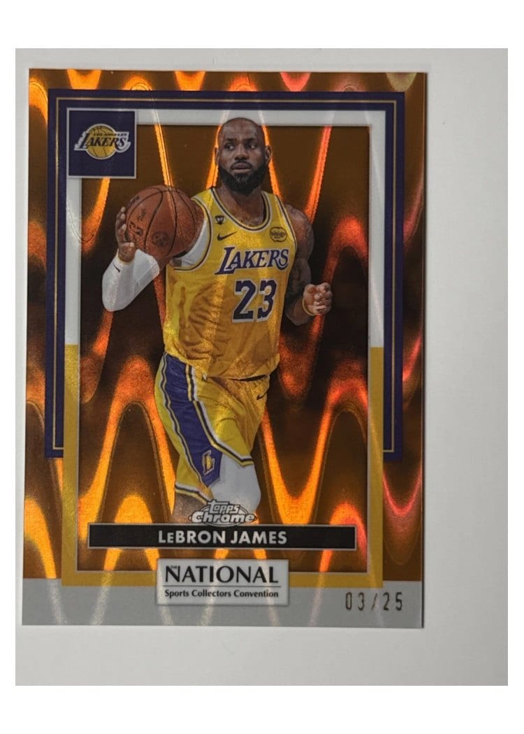 2025 Topps Chrome LeBron James #127 card