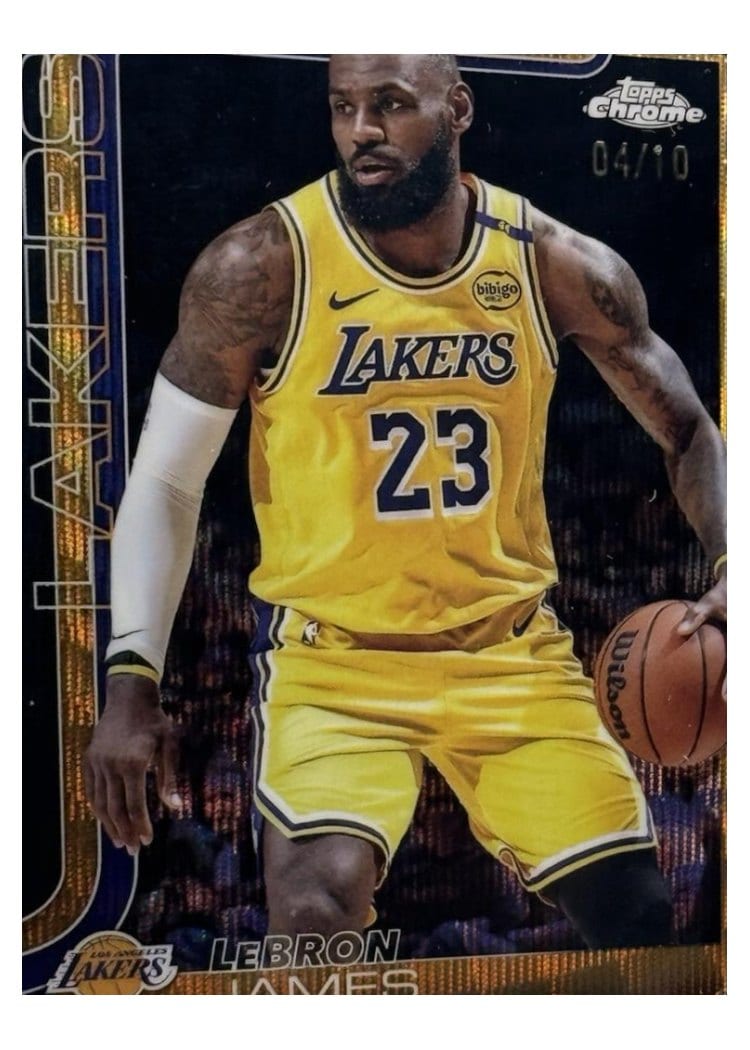 2025 Topps Chrome LeBron James #127 card