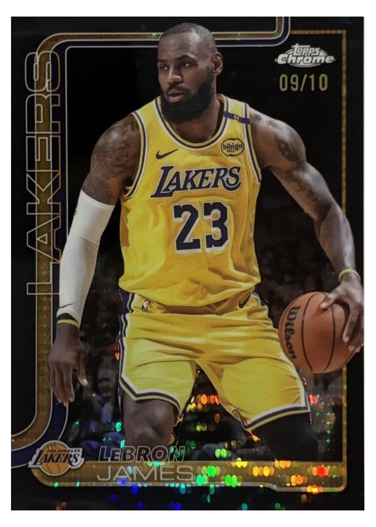 2025 Topps Chrome LeBron James #127 card