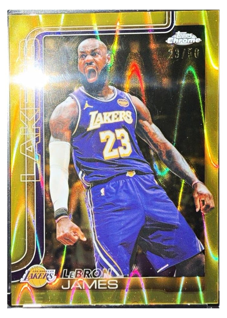2025 Topps Chrome LeBron James #127 card