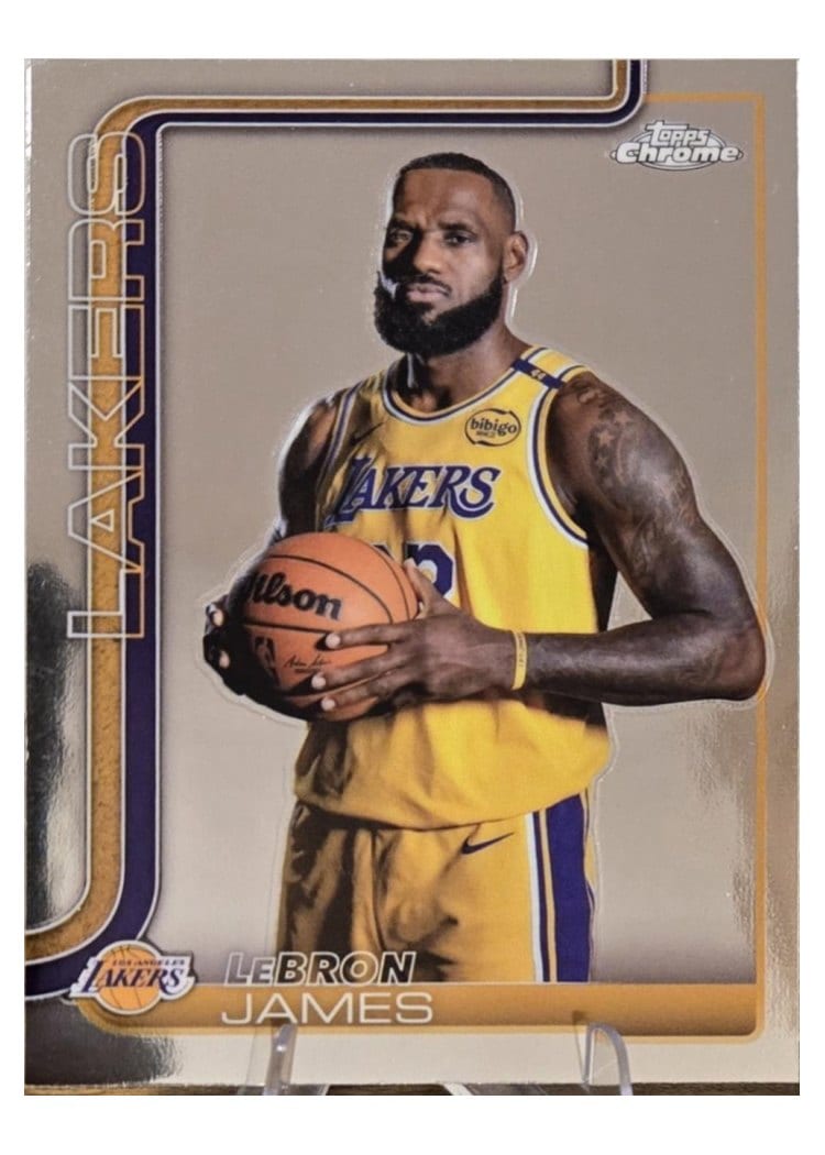 2025 Topps Chrome LeBron James #127 card