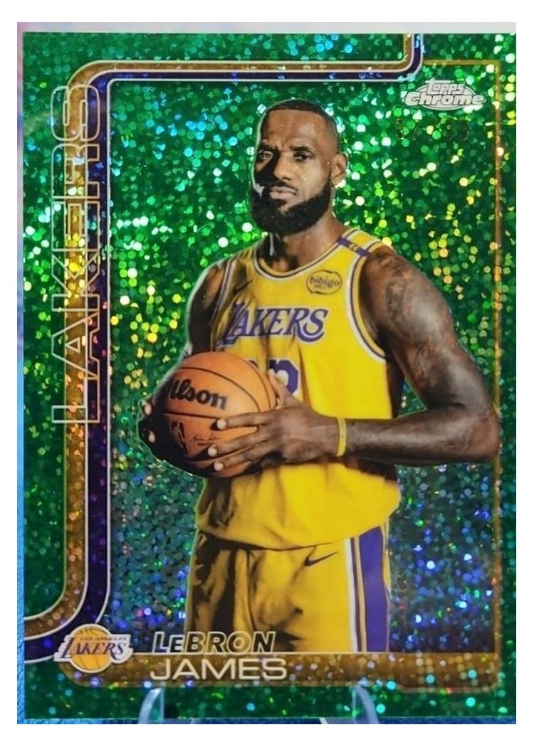 2025 Topps Chrome LeBron James #127 card