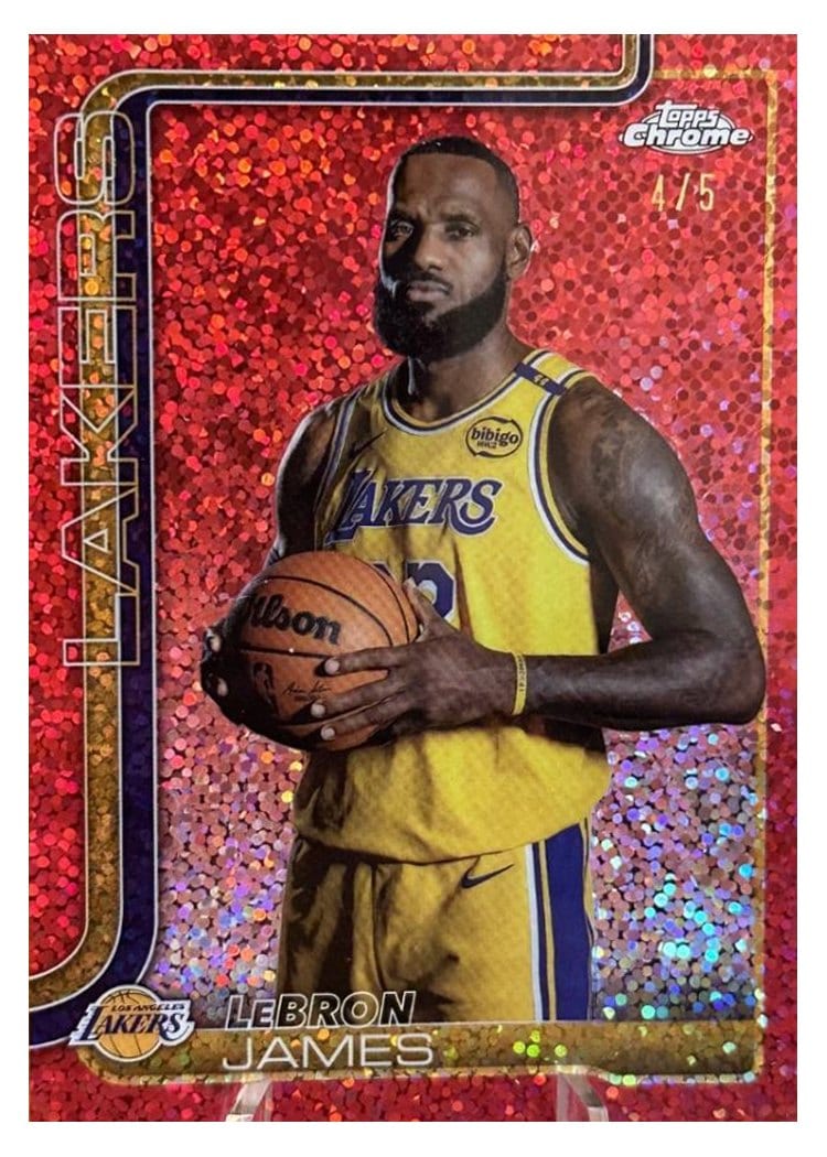 2025 Topps Chrome LeBron James #127 card