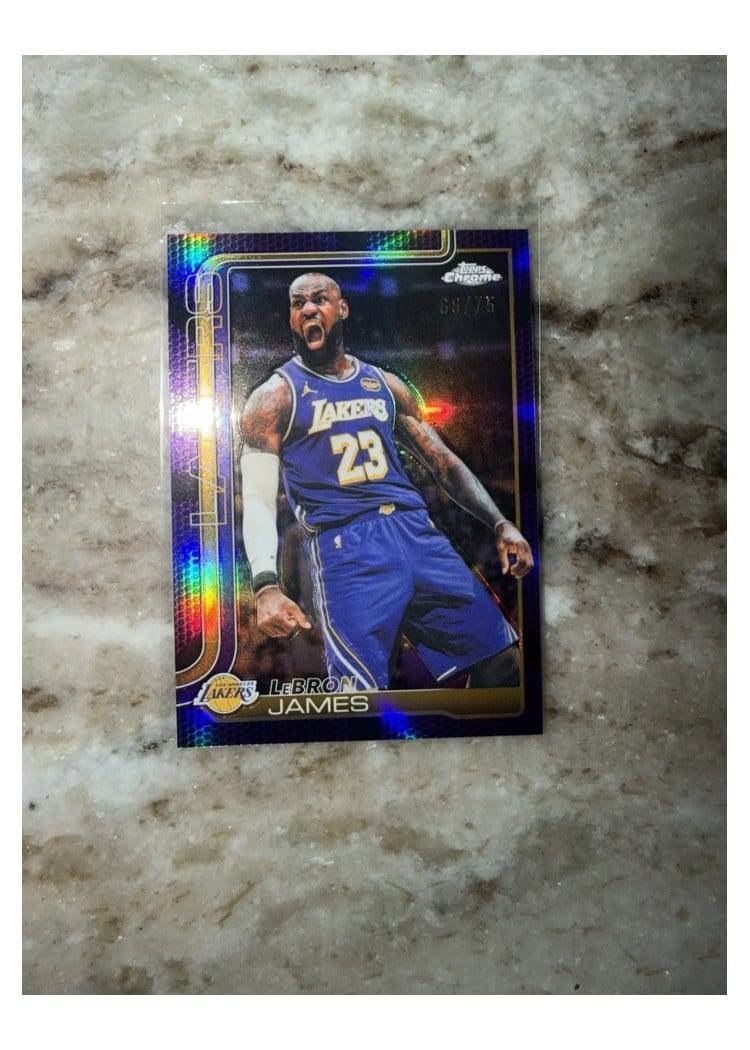 2025 Topps Chrome LeBron James #127 card