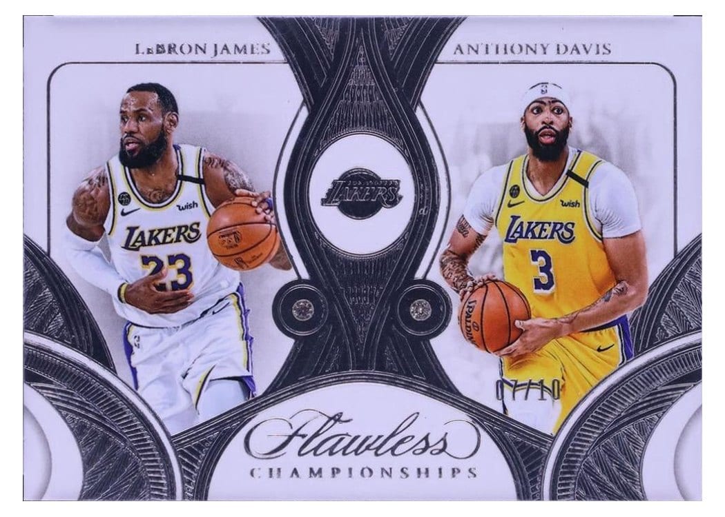 2024-25 Panini Flawless Base Gems LeBron James/Anthony Davis #171 card