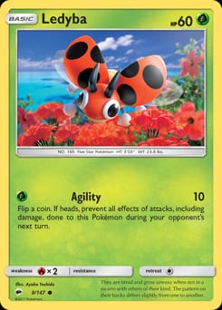 Ledyba Burning Shadows card