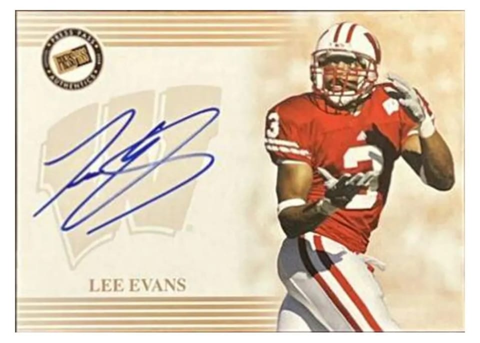 2004 Press Pass Autograph Lee Evans card