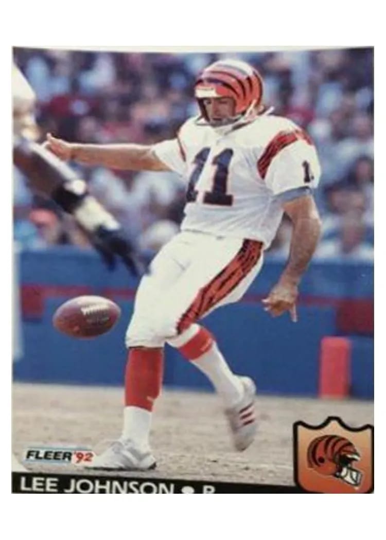 1992 Fleer Lee Johnson #59 card