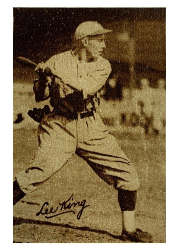 1923 Willard Chocolate Lee King card