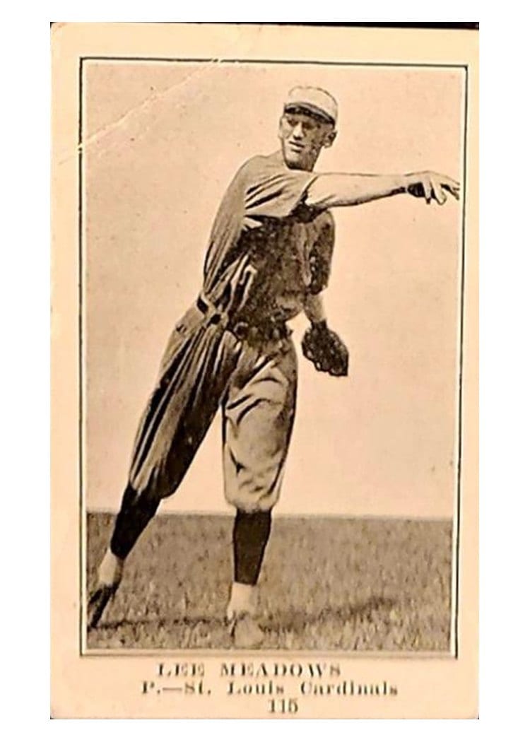 1917 Collins McCarthy Lee Meadows #115 card