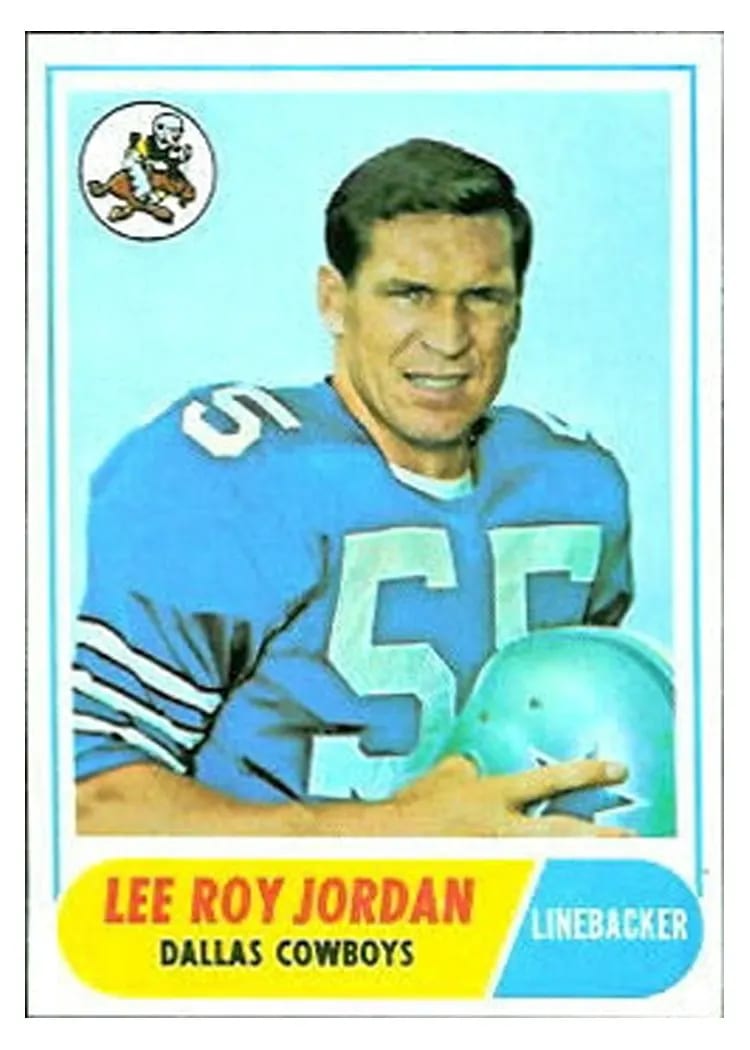 1968 Topps Lee Roy Jordan #207 card