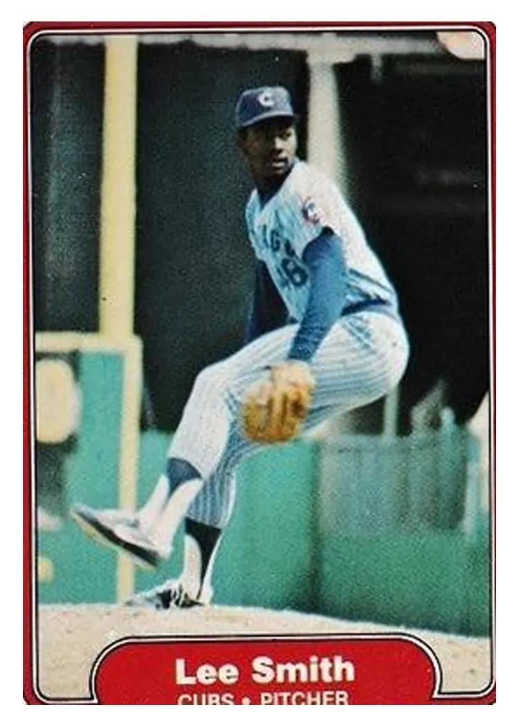 1982 Fleer Lee Smith #603 card