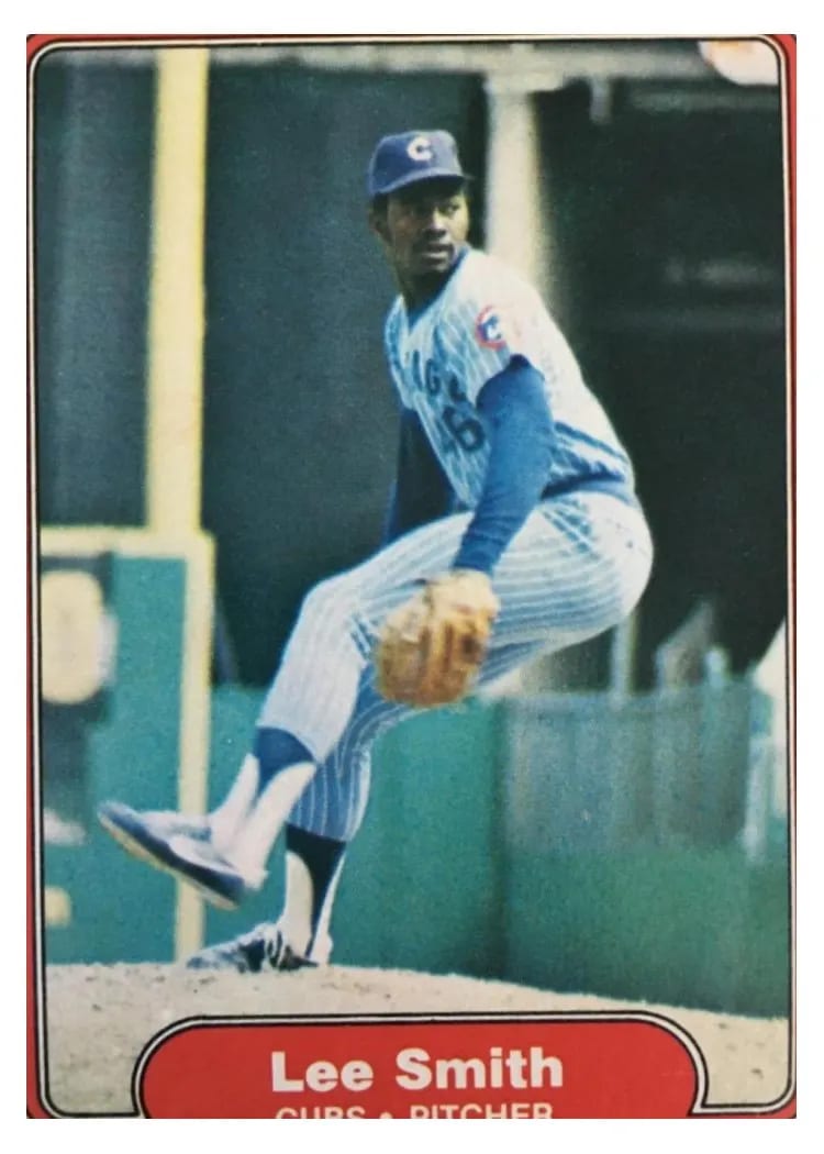1982 Fleer Lee Smith #603 card