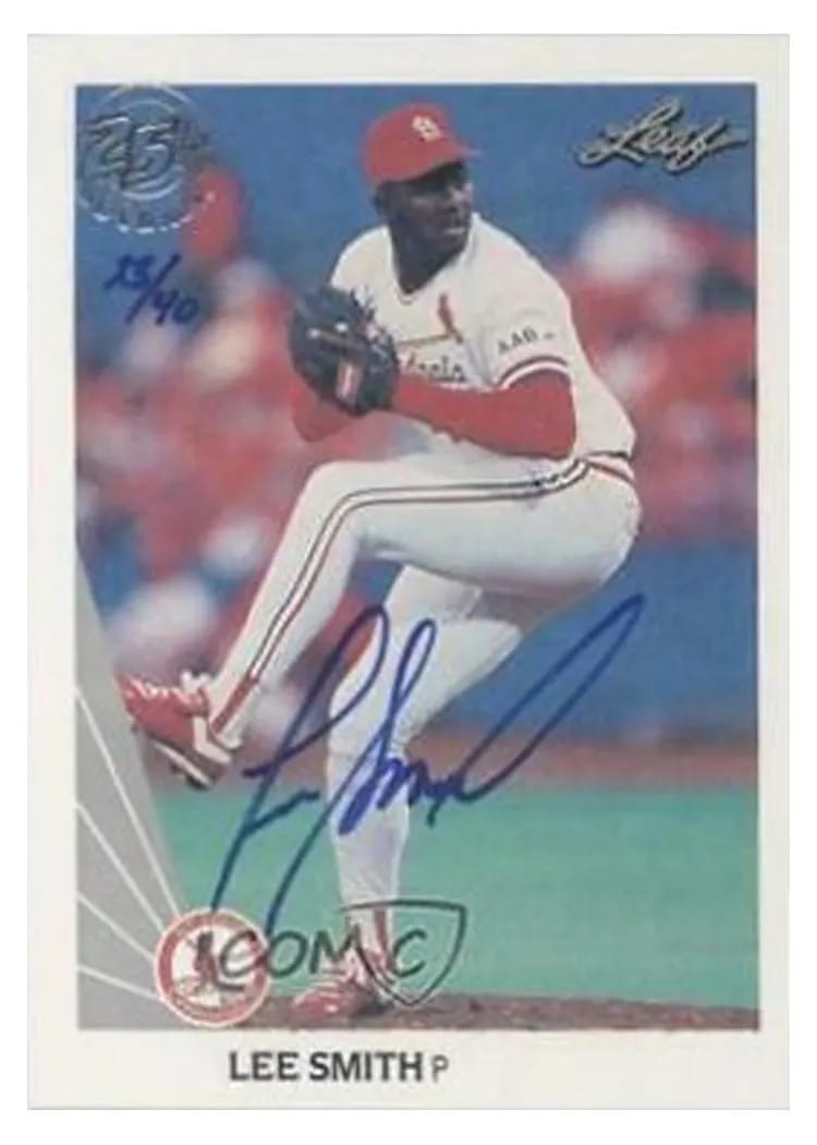 1990 Leaf Lee Smith #524 card