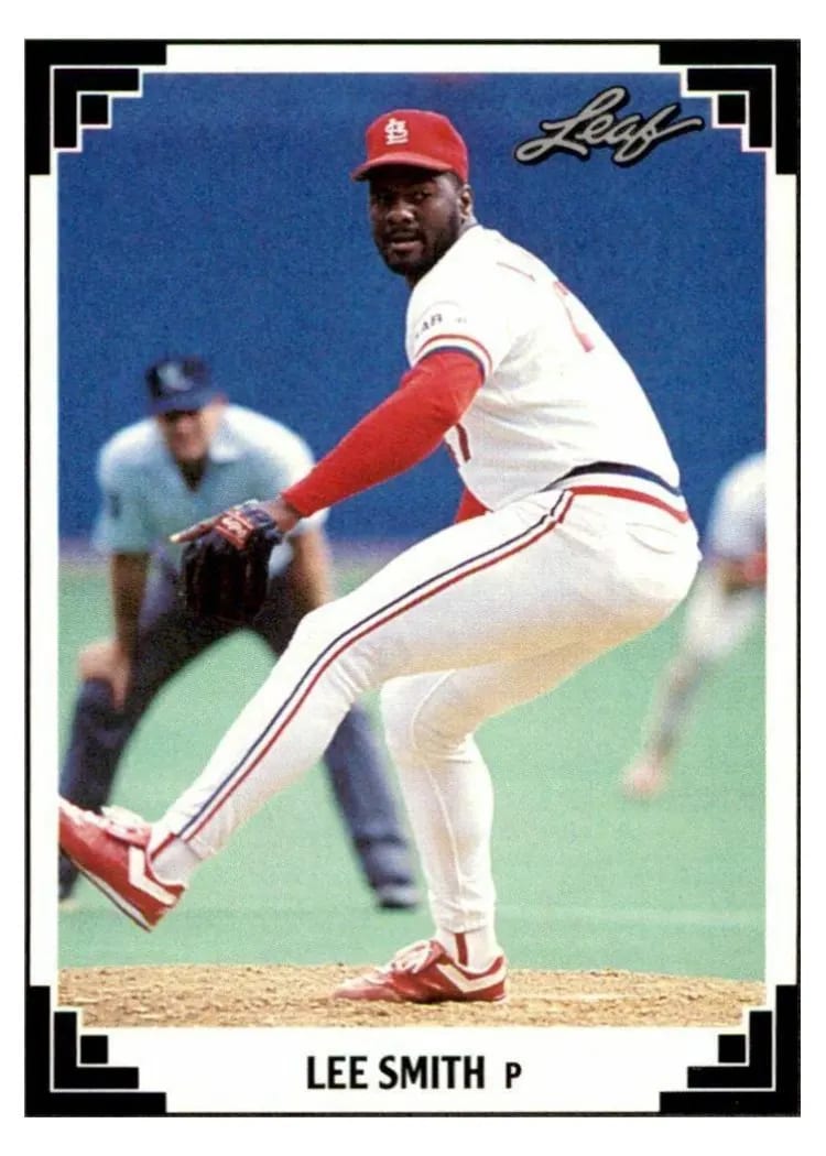1991 Leaf Lee Smith #44 card