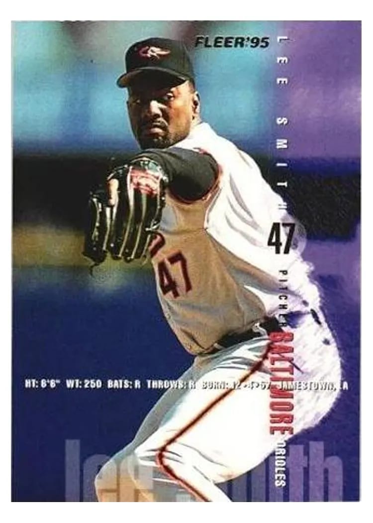 1995 Fleer Lee Smith #21 card