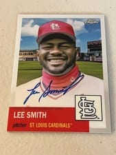 2022 Topps Chrome Platinum Anniversary Autographs Lee Smith #CPA-LS card