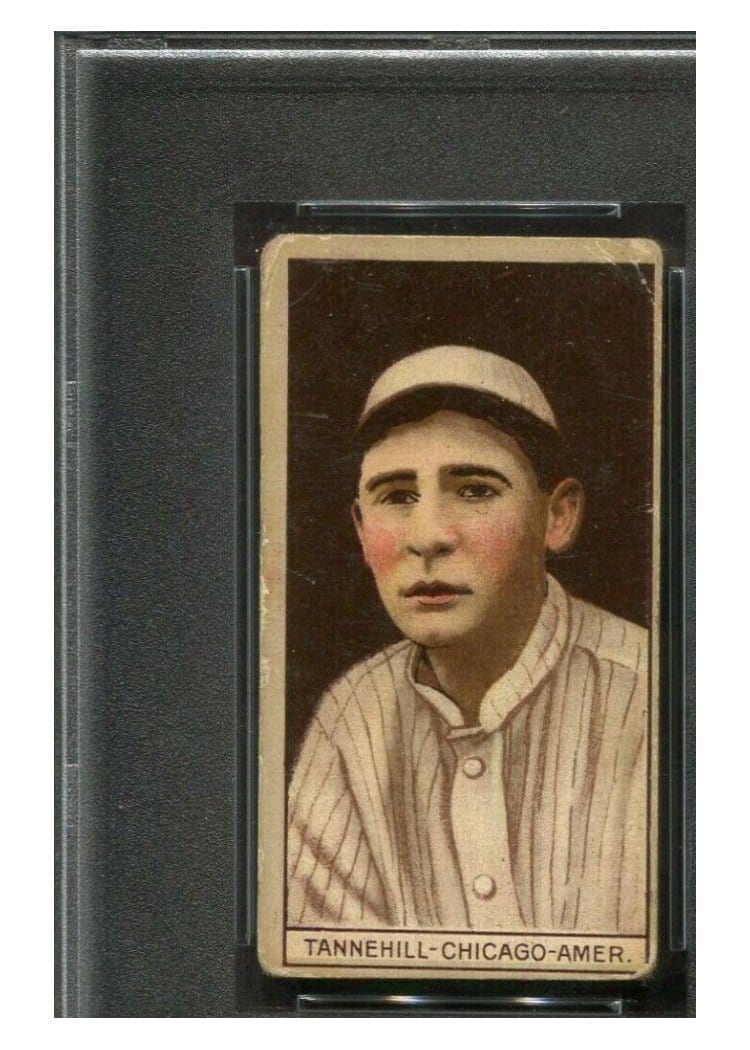 1912 T207 Brown Background Leeford Tannehill card