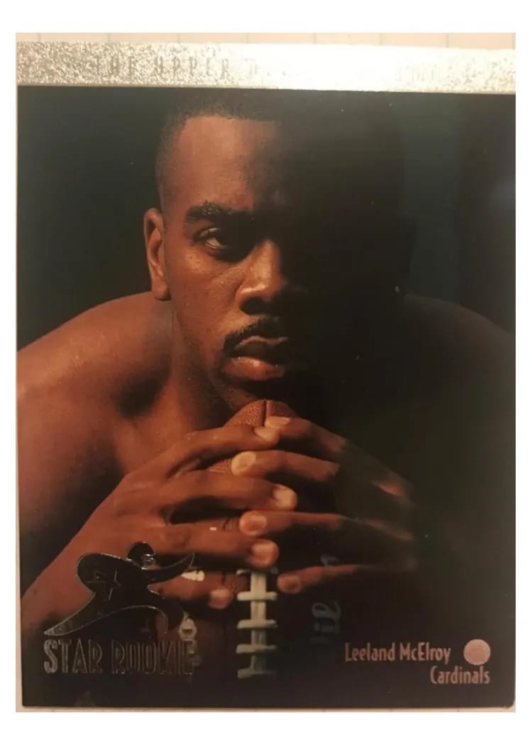 1996 Upper Deck Leeland McElroy #20 card