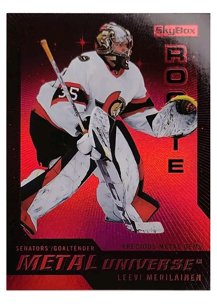 2023-24 SkyBox Metal Universe 2008-09 Rookie Retros Leevi Merilainen #R-14 card