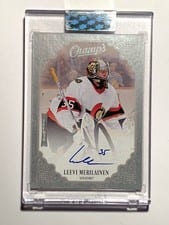 2023-24 Upper Deck Clear Cut Champs Autos Leevi Merilainen #C-LM card