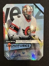 2023-24 Upper Deck Synergy Rookie Sygnatures Leevi Merilainen #S-LM card