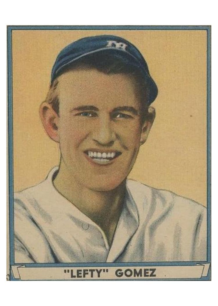 1941 Play Ball Lefty Gomez #72 card