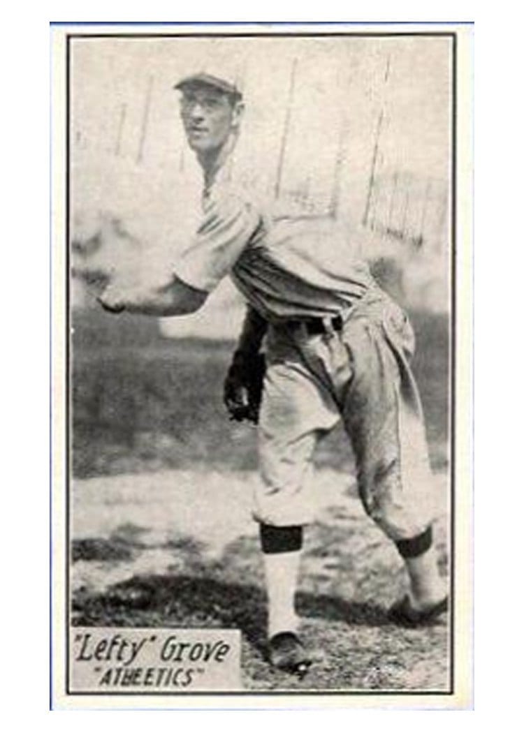 1929 R315 Lefty Grove card