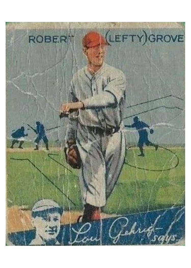1934 World Wide Gum Lefty Grove #54