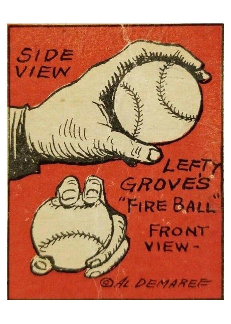 1935 Schutter Johnson Lefty Grove #49 card