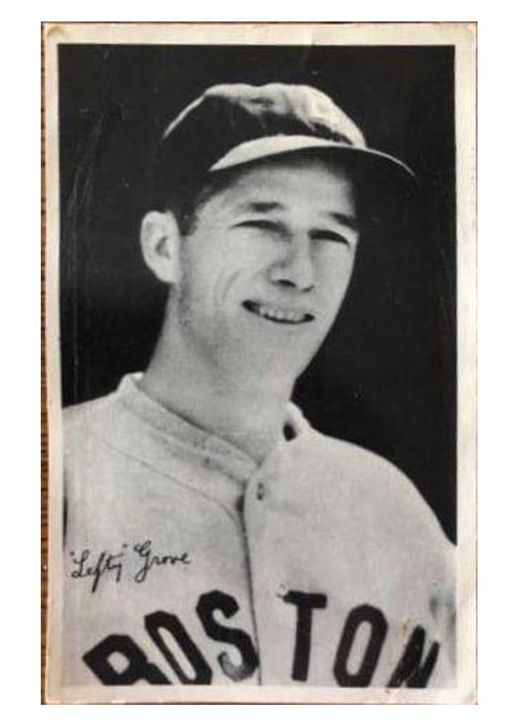1936 National Chicle Fine Pens 'Lefty' Grove card