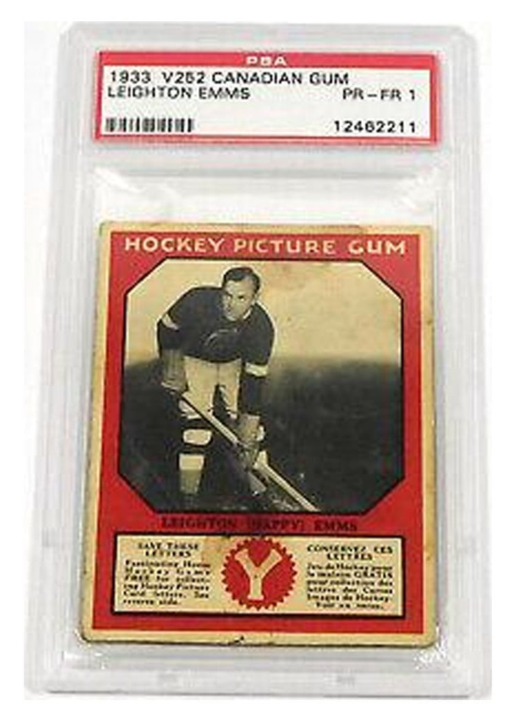 1933 V252 Canadian Gum Leighton Emms card