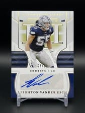2020 Panini National Treasures Signatures Leighton Vander Esch #S-LVE card