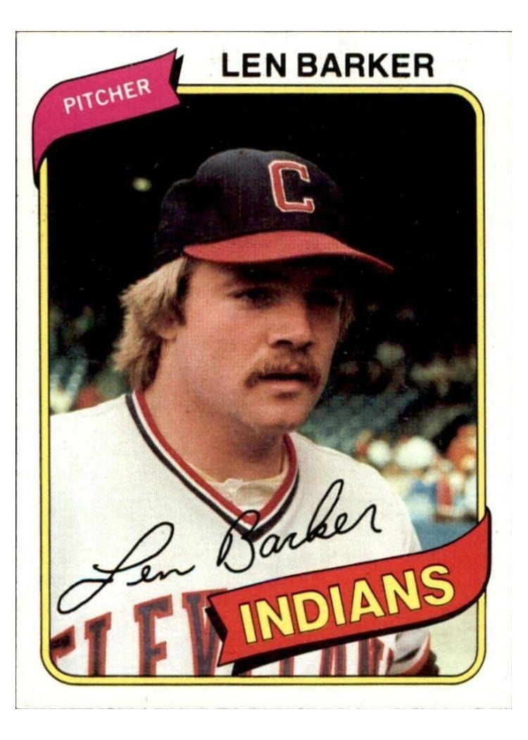 1980 Topps Len Barker #227 card