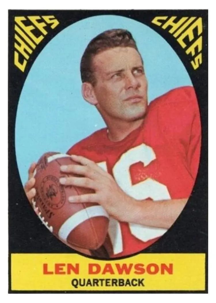 1967 Topps Len Dawson #61 card