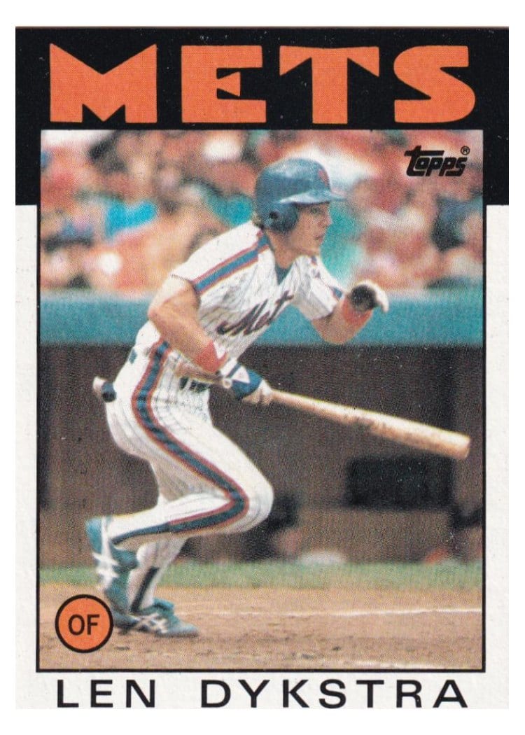 1986 Topps Len Dykstra #53 card